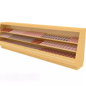 Supermarket Large Refrigerator Freezer 3d model