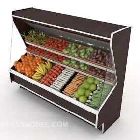 Supermarket Refrigerated Large Freezer 3d model