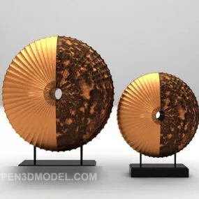 Ring Wooden Carving Decorative 3d model