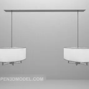 Symmetry Two Block Chandelier 3d model