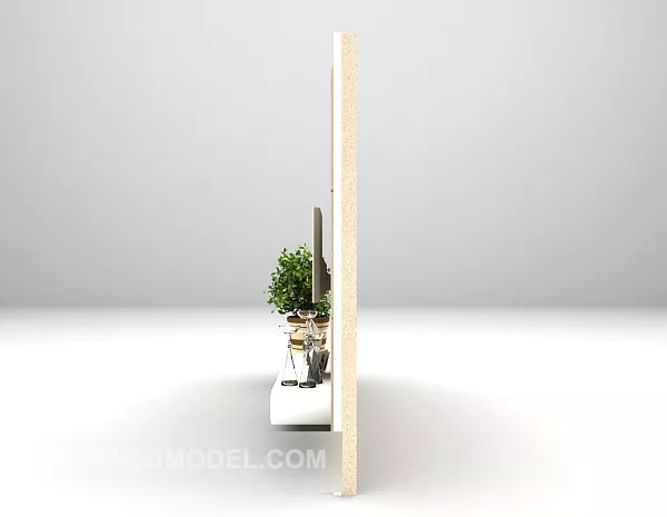 Home Tv Background Wall Furniture Set 3d model Home Tv Background Wall Furniture Set 3d model