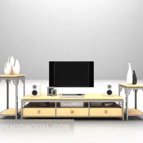 Home Tv Cabinet Combination Set 3d model