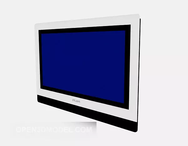 Tv Display Wide Style 3d model Tv Display Wide Style 3d model