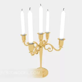 Vintage Table Candlestick Light 3d model