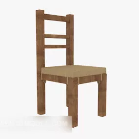 Table Chair Wooden 3d model