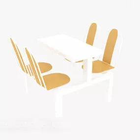 Table Chair Modern Furniture 3d model