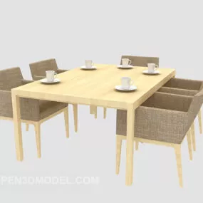 Small Dinning Table Home Furniture 3d model