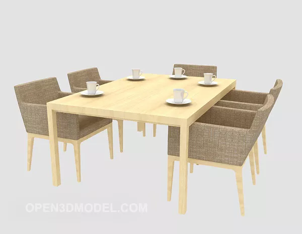 Small Dinning Table Home Furniture 3d model Small Dinning Table Home Furniture 3d model