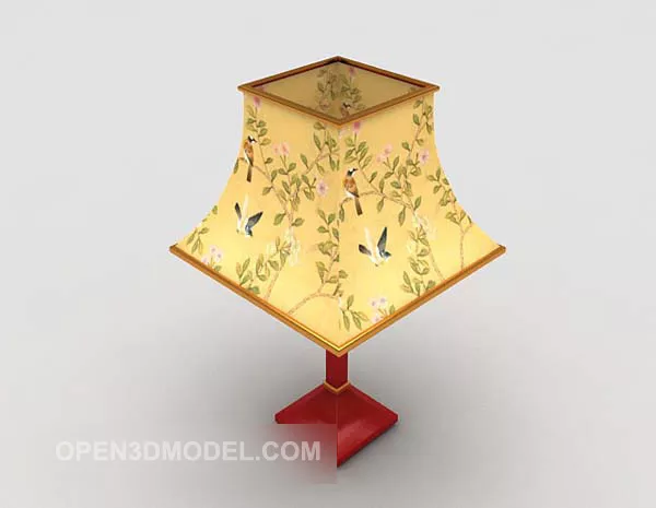 Table Lamp Asian Hotel Furniture 3d model Table Lamp Asian Hotel Furniture 3d model