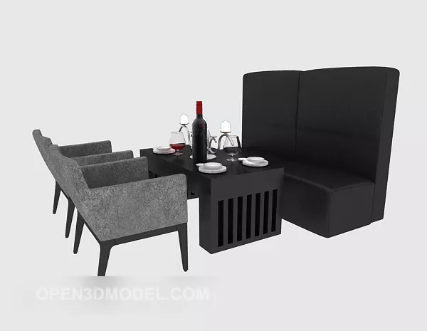 Table, Sofa Chair Sets 3d model Table, Sofa Chair Sets 3d model
