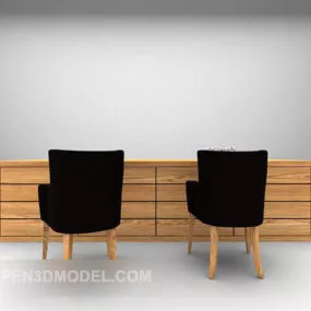 Tables And Chairs Restaurant Furniture 3d model