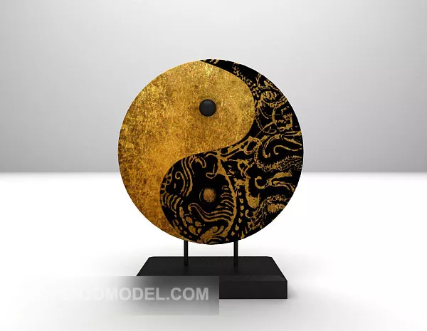 Taiji Decorative Artwork 3d model Taiji Decorative Artwork 3d model
