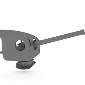 Tank Machine Gun Top 3d model