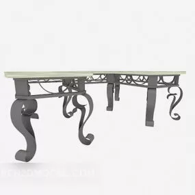 Tea Table Classic Leg 3d model