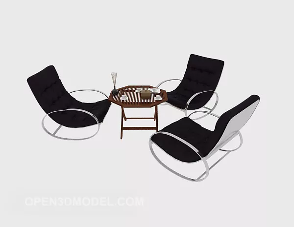 Tea Table Sofa Furniture Set 3d model Tea Table Sofa Furniture Set 3d model