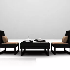 Tea Table And Chair Furniture 3d model