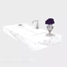 Toilet Washbasin Furniture 3d model