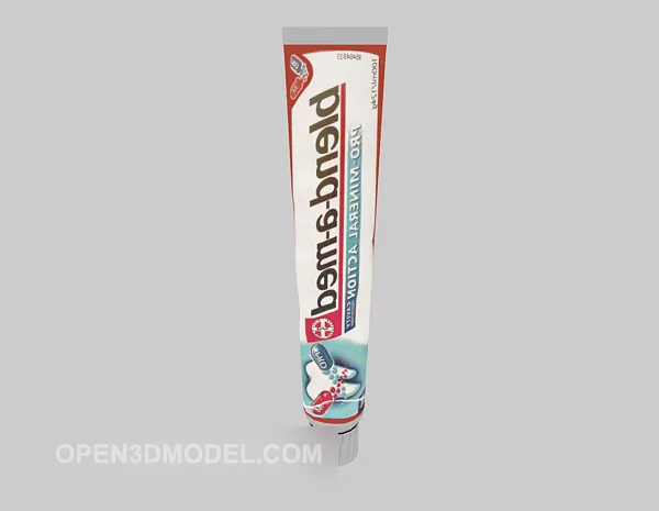Toothpaste 3d model Toothpaste 3d model