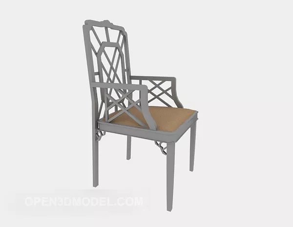 Traditional Chinese Dining Chair 3d model Traditional Chinese Dining Chair 3d model