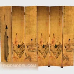 Traditional Chinese Flavor Screen 3d model