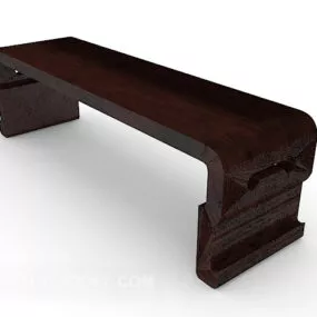 Traditional Chinese Private Desk Furniture 3d model