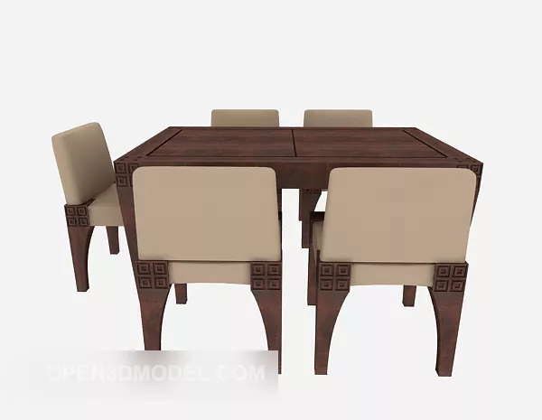 Traditional Chinese Table Chair Sets 3d model Traditional Chinese Table Chair Sets 3d model