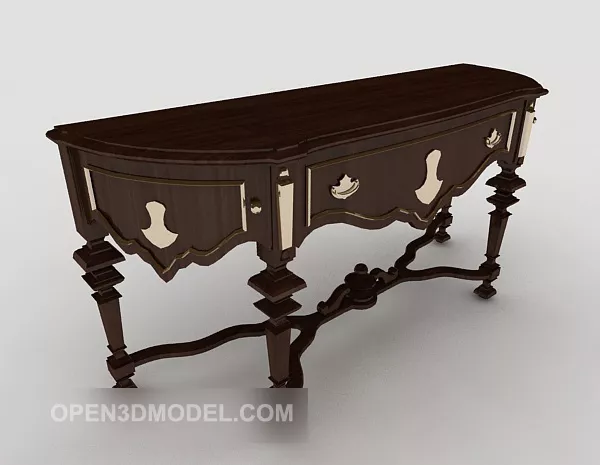 Traditional European Home Side Cabinet 3d model Traditional European Home Side Cabinet 3d model