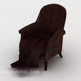 Traditional European Home Single Sofa 3d model