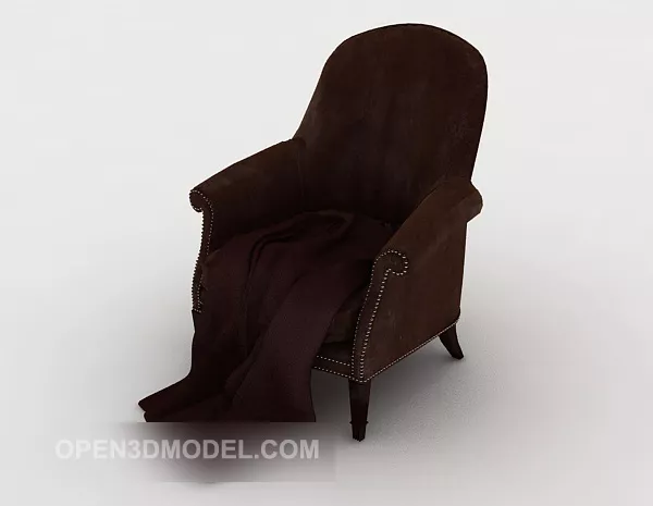 Traditional European Home Single Sofa 3d model Traditional European Home Single Sofa 3d model