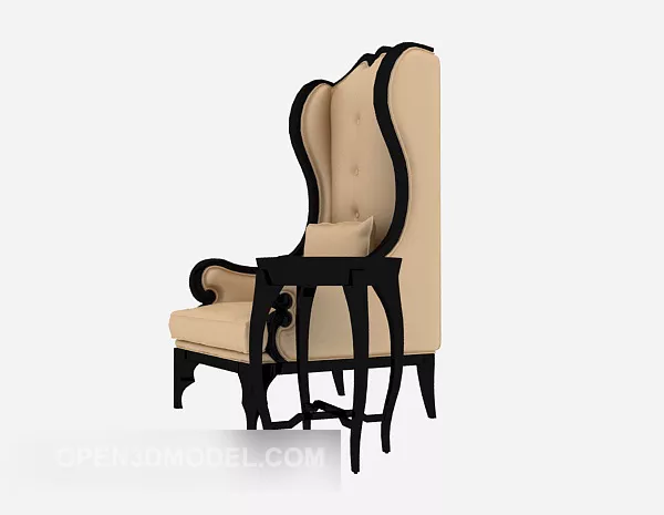 Traditional European Single Sofa 3d model Traditional European Single Sofa 3d model