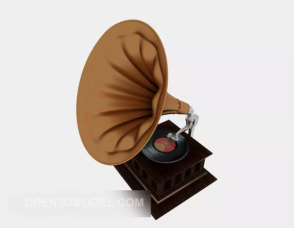 Traditional Gramophone 3d model Traditional Gramophone 3d model