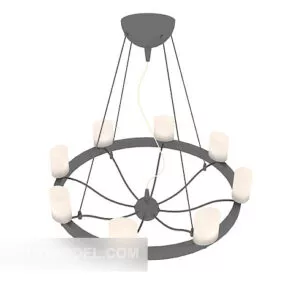 Traditional Home Chandelier 3d model
