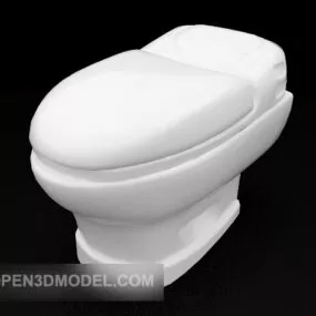 Traditional Home Toilet 3d model