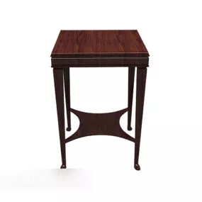 Traditional Solid Wood Table 3d model