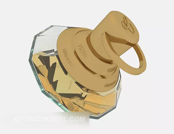 Set Wine Bottle Without Shelf 3d model