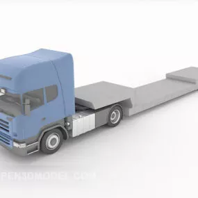 Transport Truck Blue Head 3d model