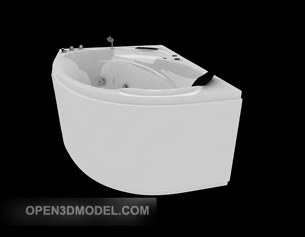 Large Corner Bathtub 3d model