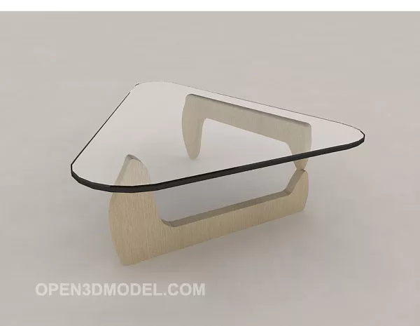 Triangular Glass Coffee Table 3d model Triangular Glass Coffee Table 3d model