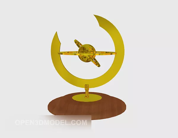Table Globe Trophy 3d model Table Globe Trophy 3d model