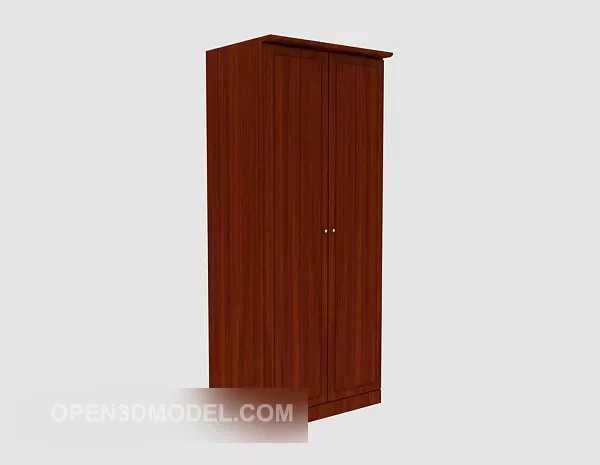 Rack Ofifran Simple Wood Panel 3d model