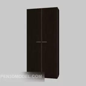 Two-door Wardrobe Wooden 3d model