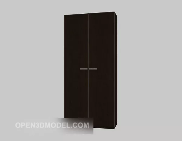 Antique Wardrobe Carved Style 3d model
