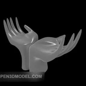 Two-hand Figurine Art 3d model