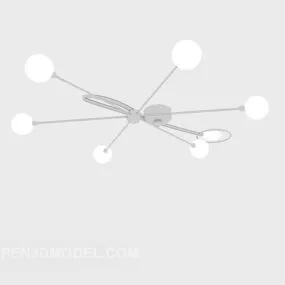 Ultra-simple Modern Chandelier 3d model