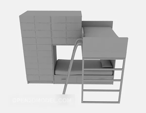 Up And Down Bed 3d model Up And Down Bed 3d model