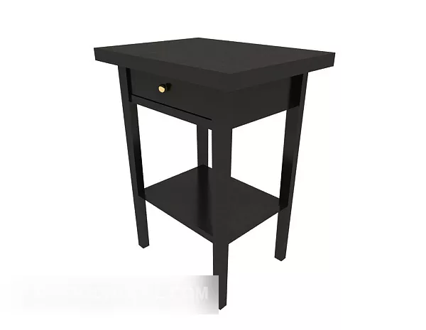 Western Style Practical Side Table 3d model Western Style Practical Side Table 3d model