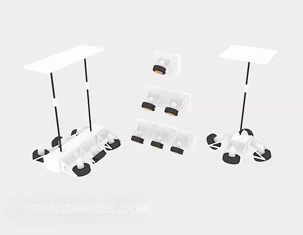 Various Stage Spotlight 3d model Various Stage Spotlight 3d model
