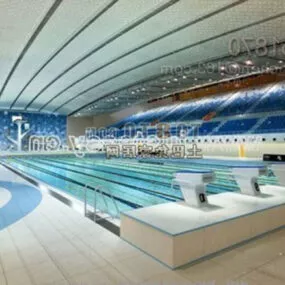 Indoor Swimming Pool 3d model