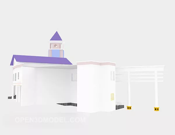 Parking Counter Stand 3d model
