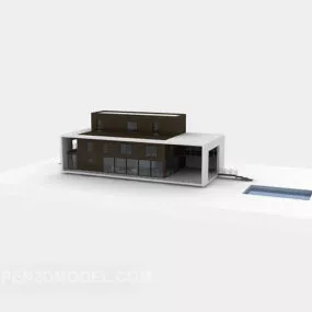 Modern Villa Exterior Facade 3d model